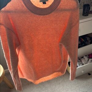 American Eagle Outfitters Orange Crew Neck Sweater
